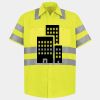 Men's High Visibility Safety Short Sleeve Work Shirt Thumbnail