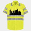 Men's High Visibility Safety Short Sleeve Work Shirt Thumbnail