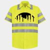 Men's High Visibility Safety Short Sleeve Work Shirt Thumbnail