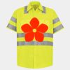 Men's High Visibility Safety Short Sleeve Work Shirt Thumbnail