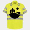 Men's High Visibility Safety Short Sleeve Work Shirt Thumbnail