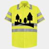 Men's High Visibility Safety Short Sleeve Work Shirt Thumbnail