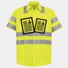 Men's High Visibility Safety Short Sleeve Work Shirt Thumbnail