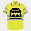 Men's High Visibility Safety Short Sleeve Work Shirt Thumbnail