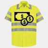 Men's High Visibility Safety Short Sleeve Work Shirt Thumbnail