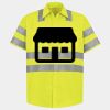 Men's High Visibility Safety Short Sleeve Work Shirt Thumbnail