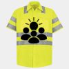 Men's High Visibility Safety Short Sleeve Work Shirt Thumbnail