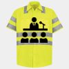 Men's High Visibility Safety Short Sleeve Work Shirt Thumbnail