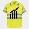 Men's High Visibility Safety Short Sleeve Work Shirt Thumbnail