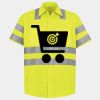 Men's High Visibility Safety Short Sleeve Work Shirt Thumbnail