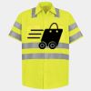 Men's High Visibility Safety Short Sleeve Work Shirt Thumbnail