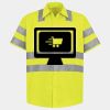 Men's High Visibility Safety Short Sleeve Work Shirt Thumbnail