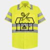 Men's High Visibility Safety Short Sleeve Work Shirt Thumbnail