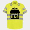 Men's High Visibility Safety Short Sleeve Work Shirt Thumbnail
