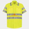 Men's High Visibility Safety Short Sleeve Work Shirt Thumbnail