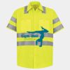 Men's High Visibility Safety Short Sleeve Work Shirt Thumbnail