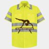 Men's High Visibility Safety Short Sleeve Work Shirt Thumbnail