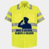 Men's High Visibility Safety Short Sleeve Work Shirt Thumbnail