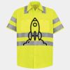 Men's High Visibility Safety Short Sleeve Work Shirt Thumbnail
