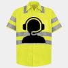 Men's High Visibility Safety Short Sleeve Work Shirt Thumbnail
