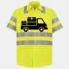 Men's High Visibility Safety Short Sleeve Work Shirt Thumbnail