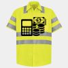 Men's High Visibility Safety Short Sleeve Work Shirt Thumbnail