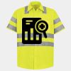 Men's High Visibility Safety Short Sleeve Work Shirt Thumbnail