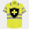 Men's High Visibility Safety Short Sleeve Work Shirt Thumbnail