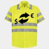 Men's High Visibility Safety Short Sleeve Work Shirt Thumbnail