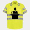 Men's High Visibility Safety Short Sleeve Work Shirt Thumbnail