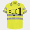 Men's High Visibility Safety Short Sleeve Work Shirt Thumbnail