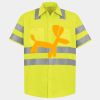 Men's High Visibility Safety Short Sleeve Work Shirt Thumbnail