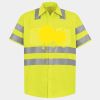 Men's High Visibility Safety Short Sleeve Work Shirt Thumbnail