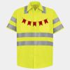 Men's High Visibility Safety Short Sleeve Work Shirt Thumbnail