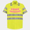 Men's High Visibility Safety Short Sleeve Work Shirt Thumbnail