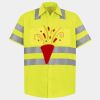 Men's High Visibility Safety Short Sleeve Work Shirt Thumbnail