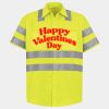 Men's High Visibility Safety Short Sleeve Work Shirt Thumbnail