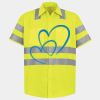 Men's High Visibility Safety Short Sleeve Work Shirt Thumbnail