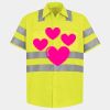 Men's High Visibility Safety Short Sleeve Work Shirt Thumbnail
