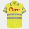 Men's High Visibility Safety Short Sleeve Work Shirt Thumbnail