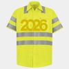 Men's High Visibility Safety Short Sleeve Work Shirt Thumbnail