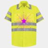 Men's High Visibility Safety Short Sleeve Work Shirt Thumbnail