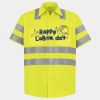 Men's High Visibility Safety Short Sleeve Work Shirt Thumbnail