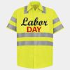 Men's High Visibility Safety Short Sleeve Work Shirt Thumbnail