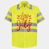 Men's High Visibility Safety Short Sleeve Work Shirt Thumbnail