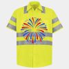 Men's High Visibility Safety Short Sleeve Work Shirt Thumbnail