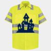 Men's High Visibility Safety Short Sleeve Work Shirt Thumbnail
