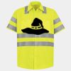 Men's High Visibility Safety Short Sleeve Work Shirt Thumbnail