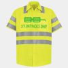 Men's High Visibility Safety Short Sleeve Work Shirt Thumbnail