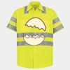 Men's High Visibility Safety Short Sleeve Work Shirt Thumbnail